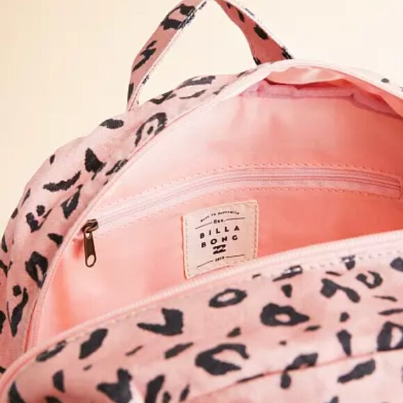 Billabong Schools Out Dusty Peach Canvas Backpack/NWT - Picture 5 of 14